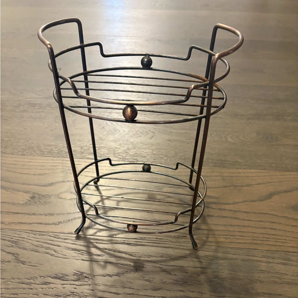 Bronze make up caddy brand new.